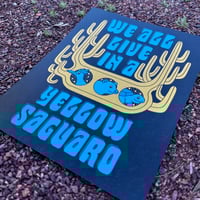 Image 2 of Yellow Saguaro Print