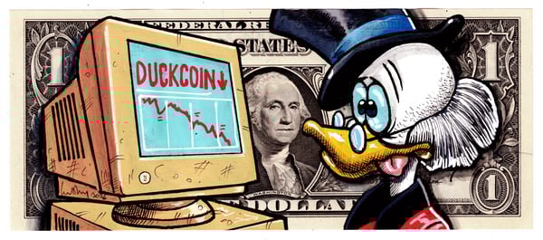 Image of Real Dollar Original. Scrooge McFucked.