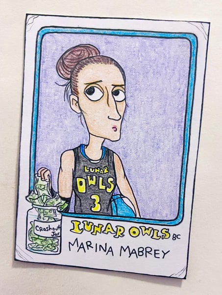 Image of Original pencil artwork—Marina Mabrey, Unrivaled