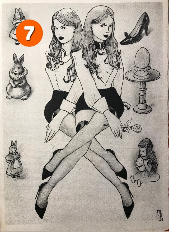 Image of Alice original illustrations for EROS MECANIQUE 