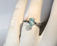 Image 4 of Coffin cut Cambodian Zircon Sterling Silver Ring