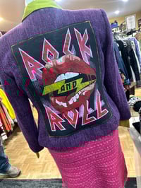Image 1 of ROCK N ROLL PURPLE BLAZER