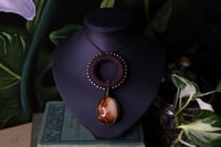 Image 1 of Brown hemp carnelian necklace