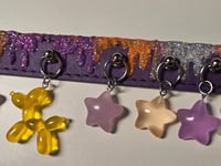 Image 2 of Clowncore GLOW IN THE DARK GLITTERY choker