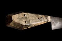 Image 3 of 130 Ajikiri/Petty (San-mai/Wrought iron cladding)