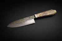 Image 2 of 130 Ajikiri/Petty (San-mai/Wrought iron cladding)