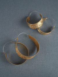 Image 2 of Etched Floral Hoops