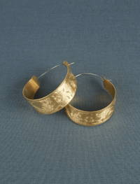 Image 1 of Etched Floral Hoops