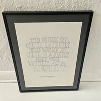 Agnes Martin Quote by Jessica Fontenot - Framed Original Artwork