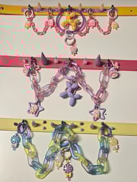 Image 8 of OTT Decora CARNIVAL SWEETS Spiked Choker in orange/purple/pink