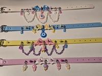 Image 5 of OTT Pastel Goth Eyeball Batwing Spiked choker