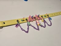 Image 1 of OTT Pastel Goth Batwing Bears and Chain Spiked choker