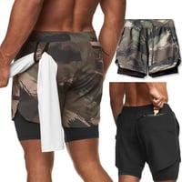 Image 1 of Camo Running Shorts