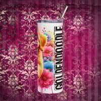 Image 3 of Vibrant Golden Doodle Tumbler 
