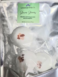 Image 2 of Peppermint and Eucalyptus shower steamers with menthol