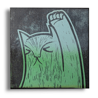 Image 1 of GOOD KITTY wood print