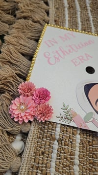 Image 2 of Custom Grad Cap Topper: Personalized Graduation Hat Decoration In My Esthetician Era