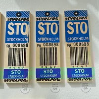 Image 3 of PanAm STO Blue by Ella Nilsson - Limited Edition Linoprint