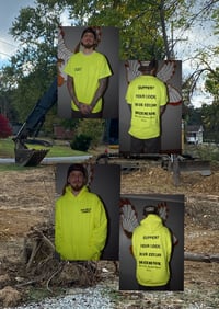 Image 1 of Hi Vis Support Your Local Blue Collar Degenerate Collection