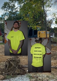 Image 2 of Hi Vis Support Your Local Blue Collar Degenerate Collection