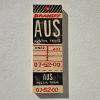 Image 1 of Braniff AUS Red by Ella Nilsson - Limited Edition Linoprint