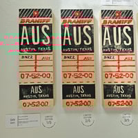 Image 2 of Braniff AUS Red by Ella Nilsson - Limited Edition Linoprint