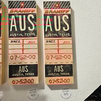 Image 3 of Braniff AUS Red by Ella Nilsson - Limited Edition Linoprint