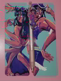 Image 1 of Nico Robin Ballpoint Pen (with double-sided bookmark!)