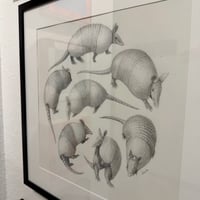 Image 3 of Roll by Danika Ostrowski - Framed Original Drawing