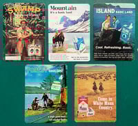 Image 1 of Vintage Cigarette Ad MTG basic lands