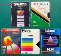 Image 1 of VHS Tape MTG basic lands