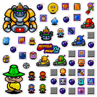 Image 1 of Bomberman '93 Sticker/Magnet Sets (55 Pieces)
