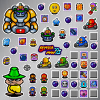 Image 2 of Bomberman '93 Sticker/Magnet Sets (55 Pieces)