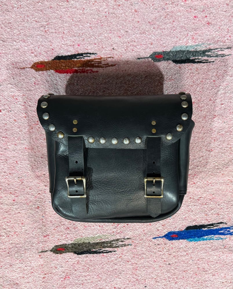Image of Heartland MFG Leather Studded Bag