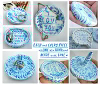 Image 2 of Hand-Painted Mini Dishes / Small Decorated Keepsakes