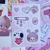Con Mucho Amor sticker sheet