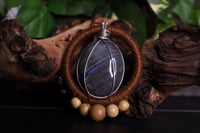 Image 5 of Copper linen labradorite necklace