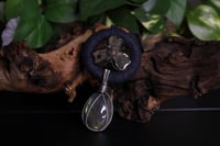 Image 5 of Black hemp cord labradorite necklace