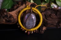 Image 2 of Yellow linen labradorite necklace