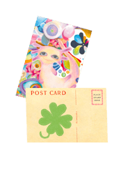 "wish upon a axolotl" postcard