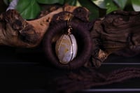 Image 4 of Brown hemp silk agate belt