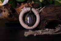 Image 3 of Natural hemp labradorite belt