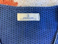 Image 3 of Japan Blue jeans Momotaro indigo dyed sashiko jacket, size L (fits M)