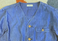 Image 2 of Japan Blue jeans Momotaro indigo dyed sashiko jacket, size L (fits M)