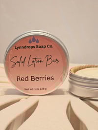Image 1 of Red Berries solid lotion bar