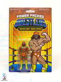 Image 1 of *IN STOCK* MACHO MAN RANDY SAVAGE (ORG) POWER PACKED WRESTLERS SERIES 1 FIGURE FC TOYS (3.75" SCALE)