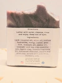 Image 4 of Violet Swirl Goat milk soap