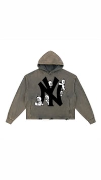 Ny distressed hoodie 