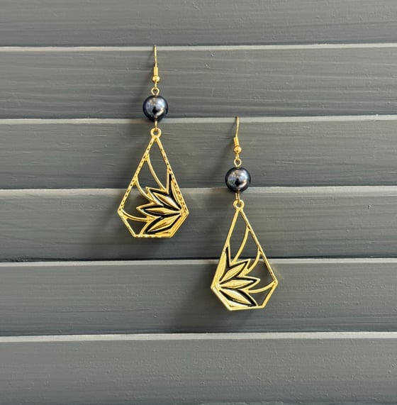 Image of LOTUS FLOWER WOMEN'S EARRINGS 