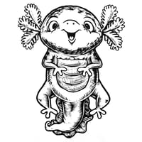 Image 2 of Happy Axolotl T-shirt  (B2) 